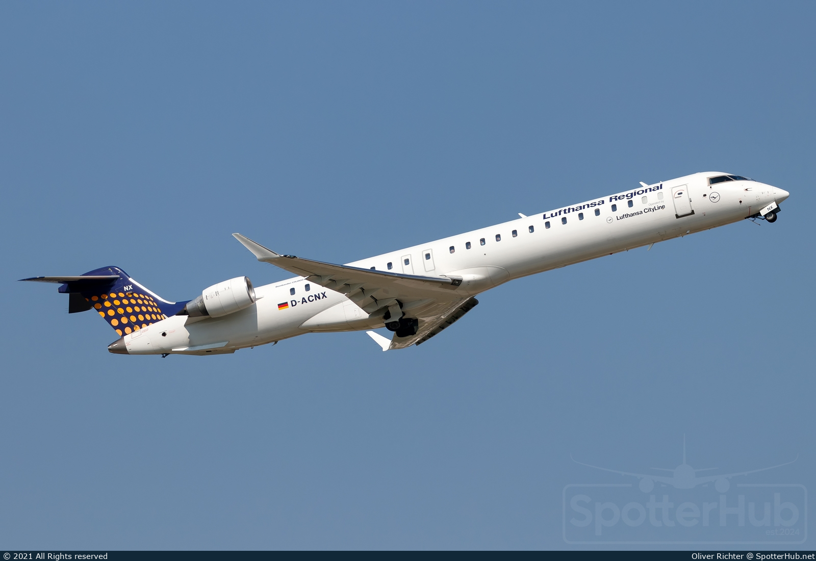 Photo of D-ACNX - Bombardier CRJ-900LR operated by Lufthansa CityLine