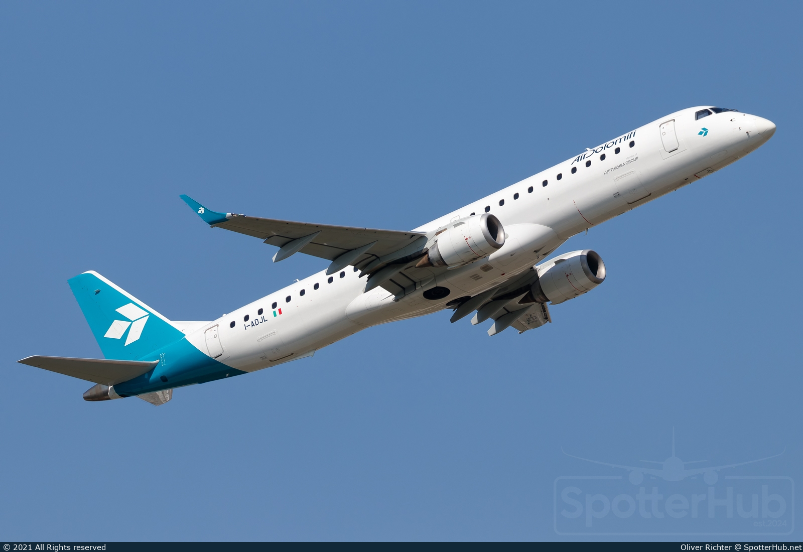 Photo of I-ADJL - Embraer ERJ-195LR operated by Air Dolomiti