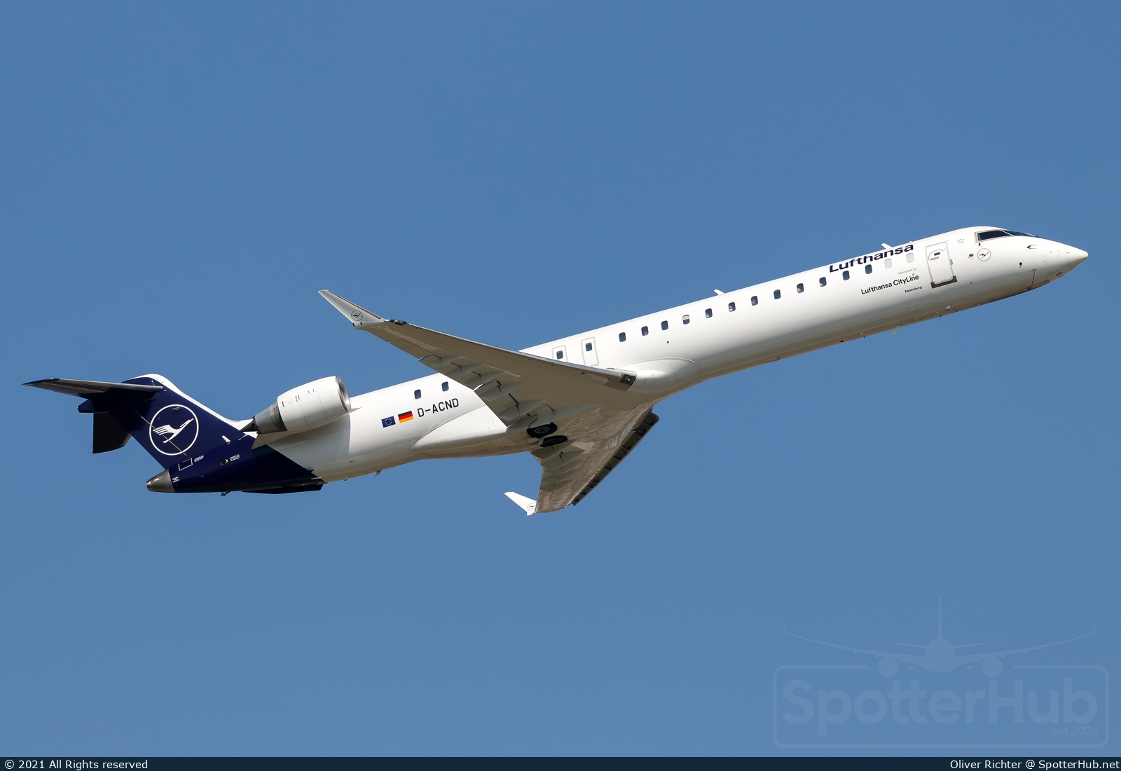 Photo of D-ACND - Bombardier CRJ-900LR operated by Lufthansa CityLine