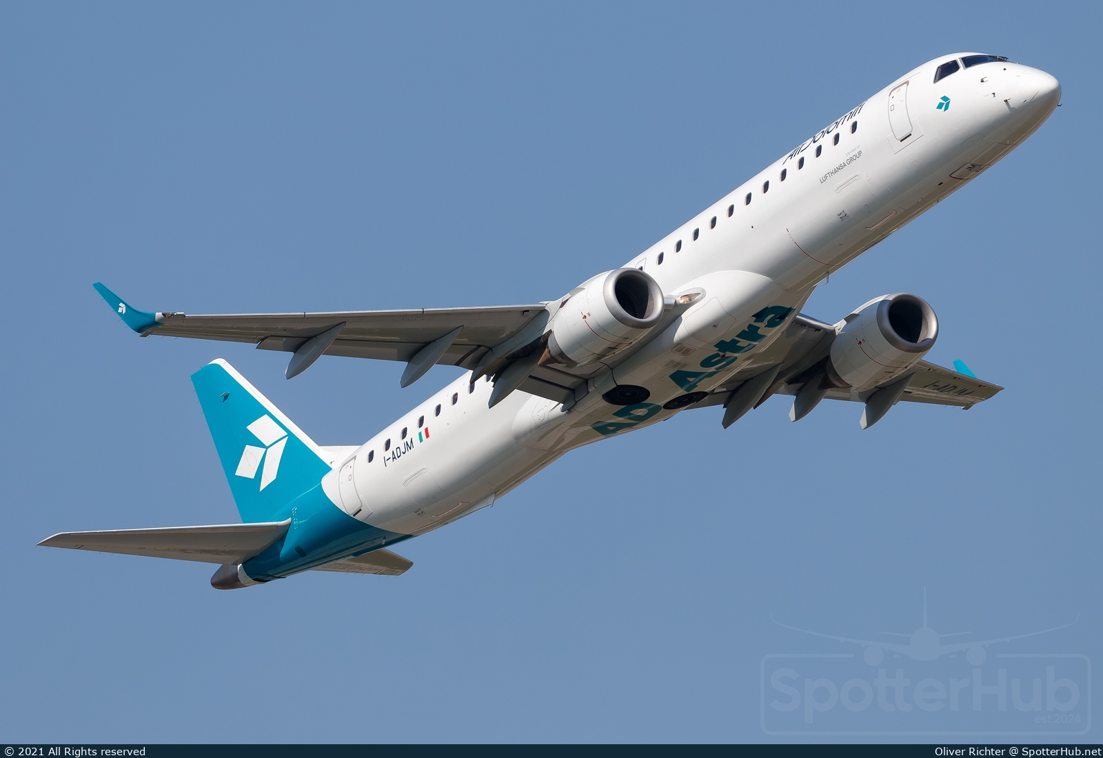 Photo of I-ADJM - Embraer ERJ-195LR operated by Air Dolomiti