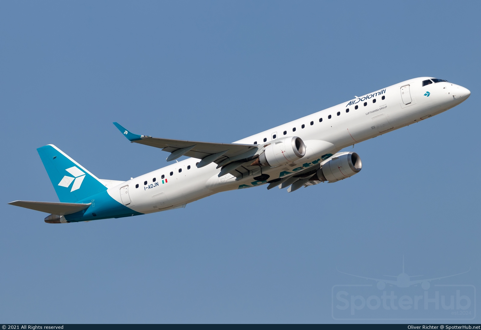 Photo of I-ADJN - Embraer ERJ-195LR operated by Air Dolomiti