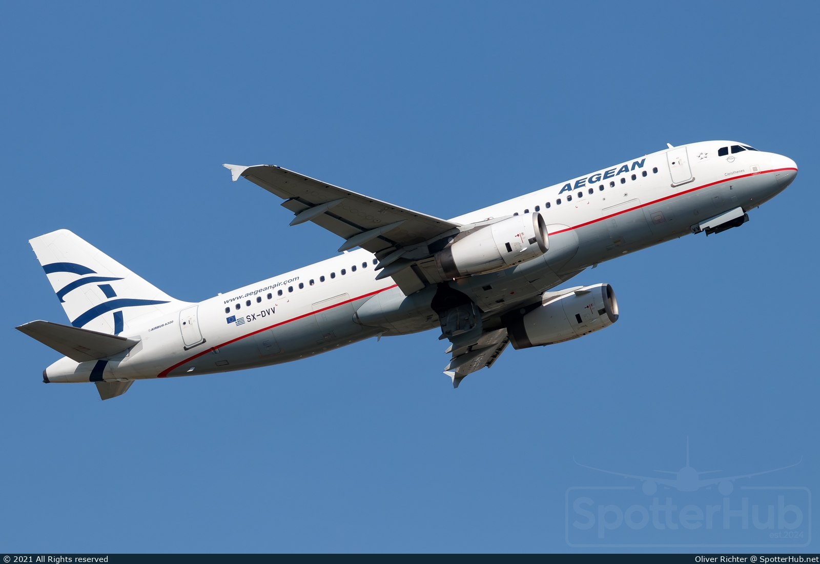 Photo of SX-DVV - Airbus A320-232 operated by Aegean Airlines