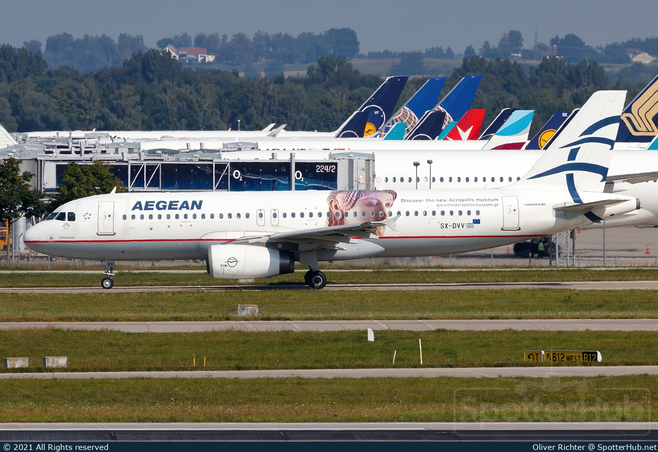 Photo of SX-DVV - Airbus A320-232 operated by Aegean Airlines