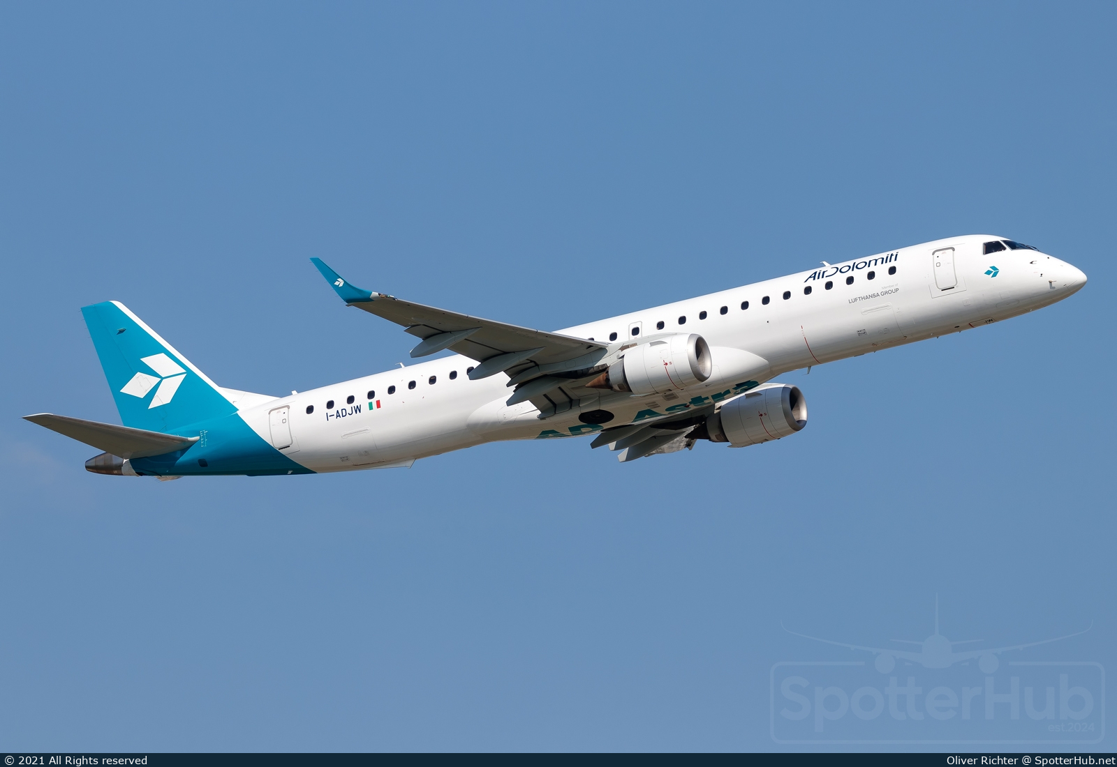 Photo of I-ADJW - Embraer ERJ-195LR operated by Air Dolomiti