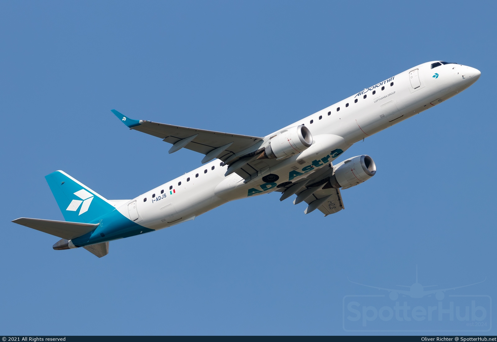 Photo of I-ADJS - Embraer ERJ-195LR operated by Air Dolomiti
