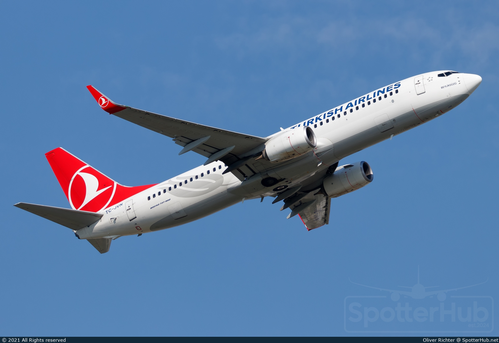 Photo of TC-JVN - Boeing 737-8F2 operated by Turkish Airlines