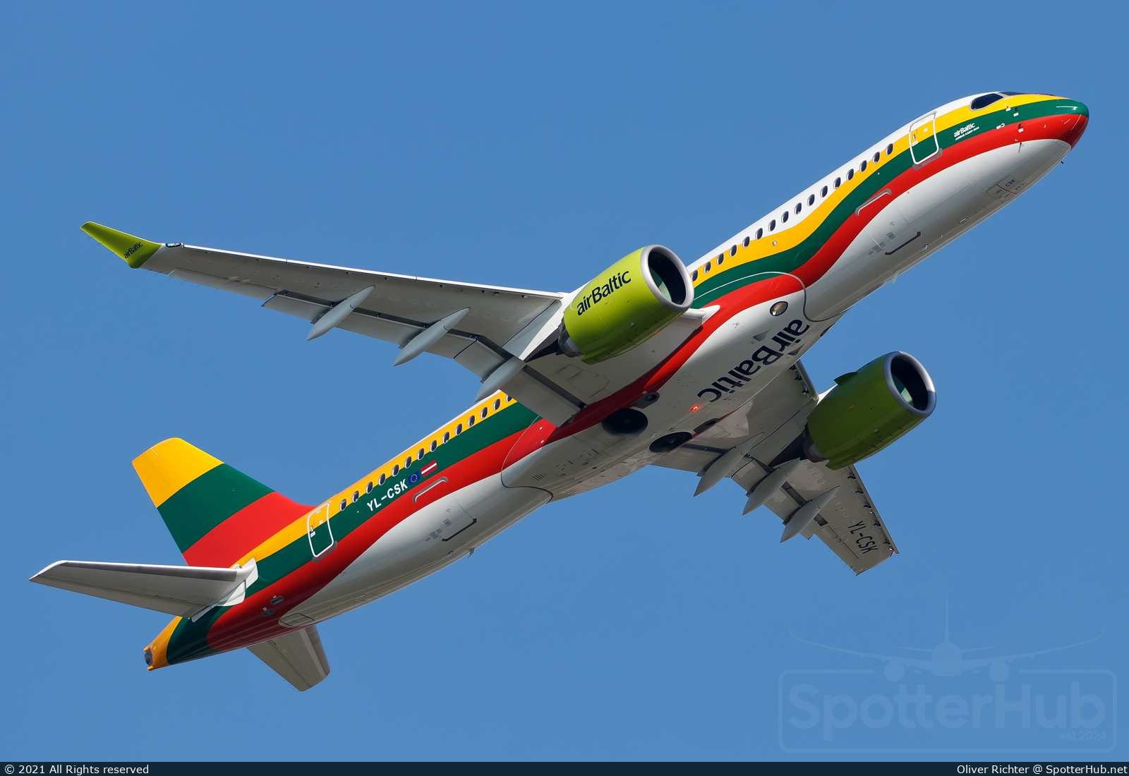 Photo of YL-CSK - Airbus A220-300 operated by airBaltic