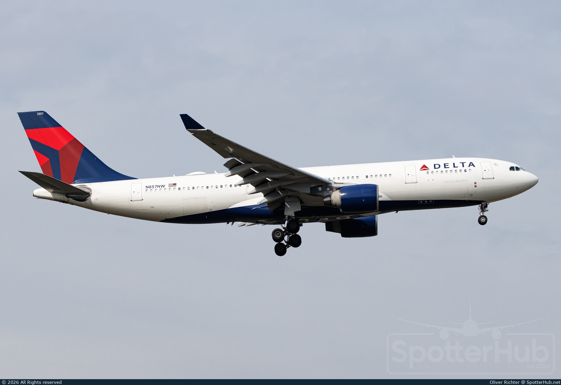 Photo of N857NW - Airbus A330-223 operated by Delta Air Lines