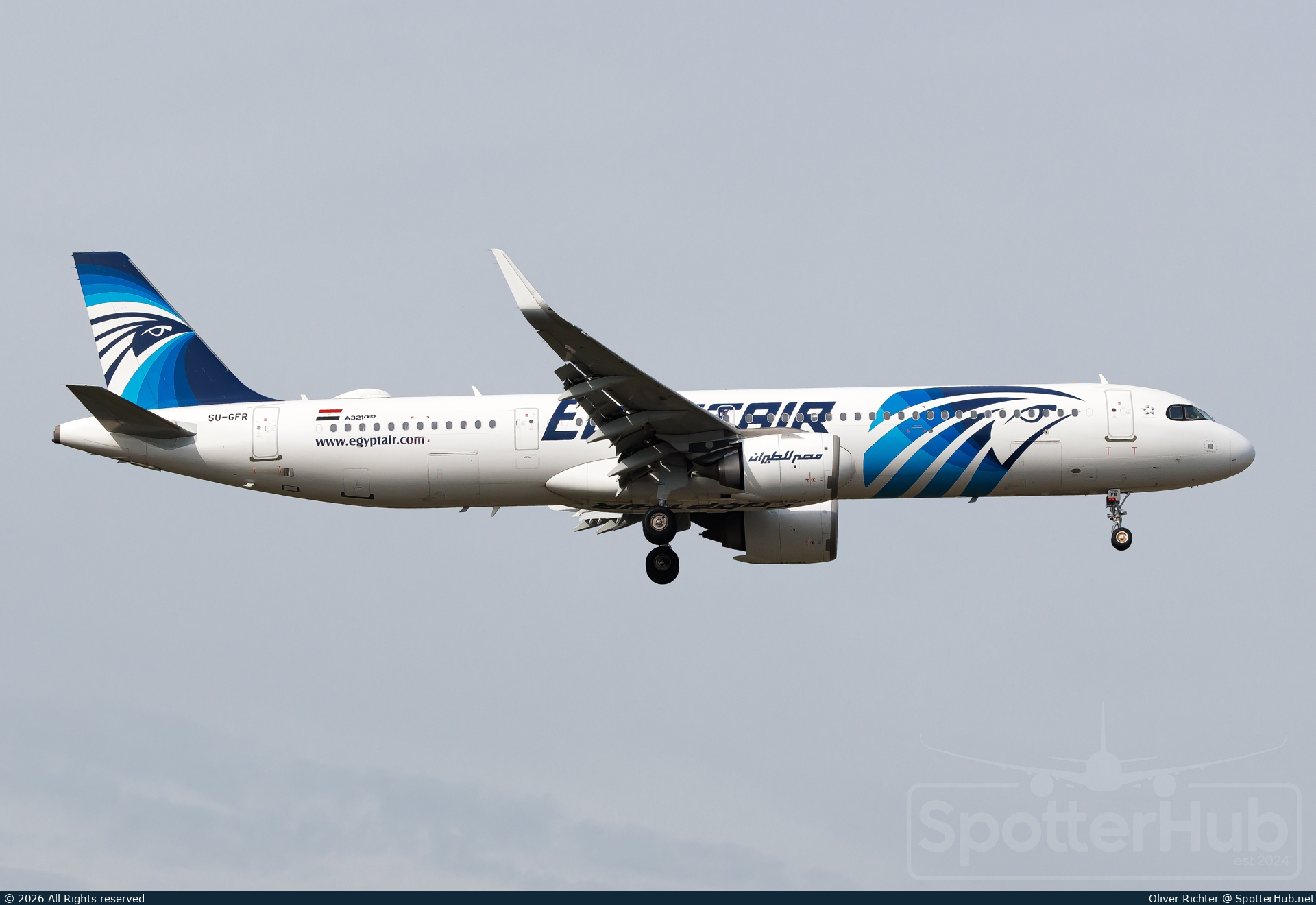 Photo of SU-GFR - Airbus A321-251NX operated by Egyptair
