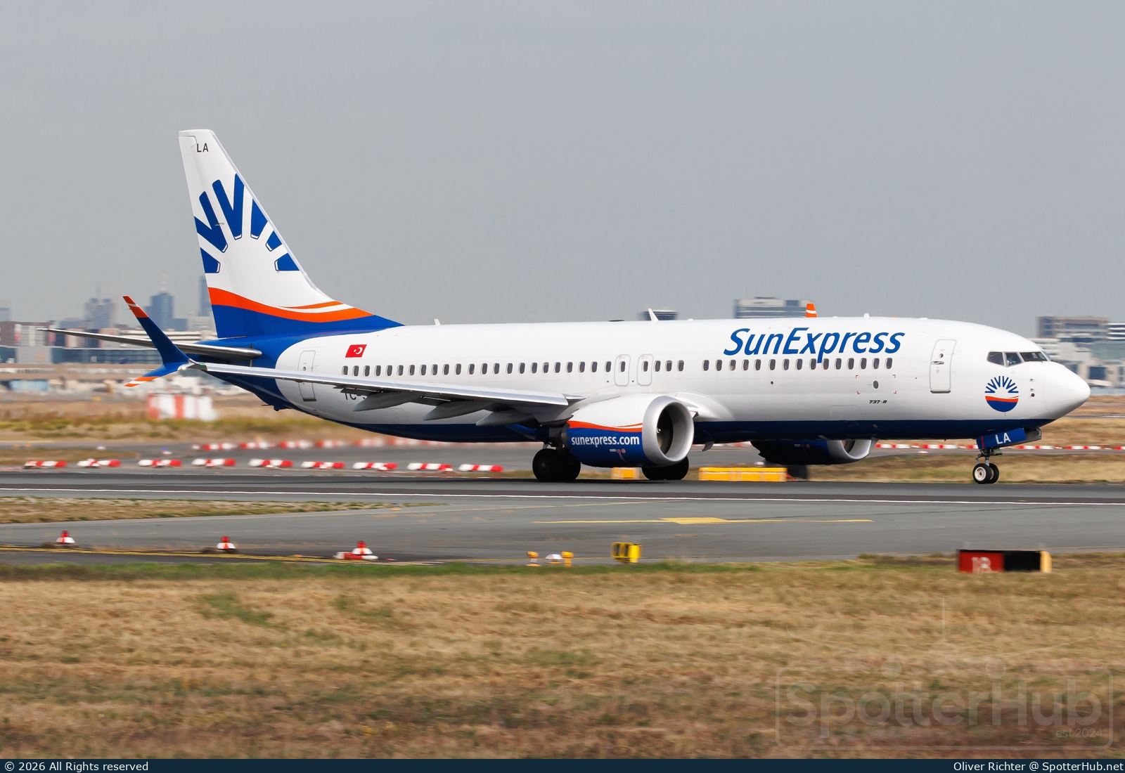 Photo of TC-SLA - Boeing 737 MAX 8 operated by SunExpress