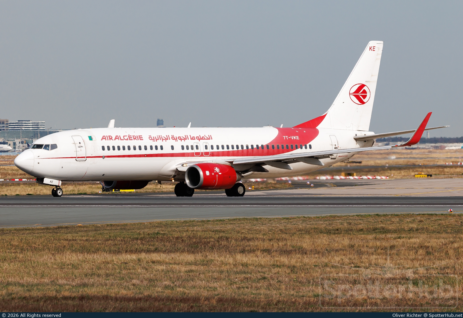 Photo of 7T-VKE - Boeing 737-8D6 operated by Air Algérie