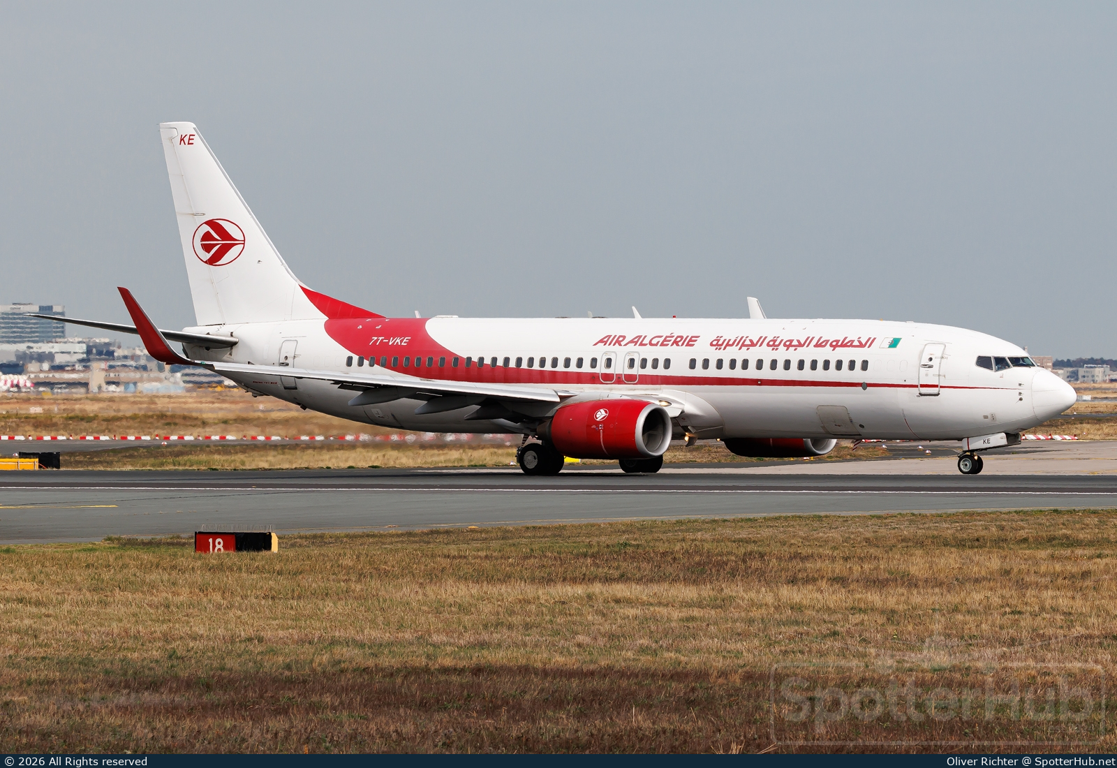 Photo of 7T-VKE - Boeing 737-8D6 operated by Air Algérie