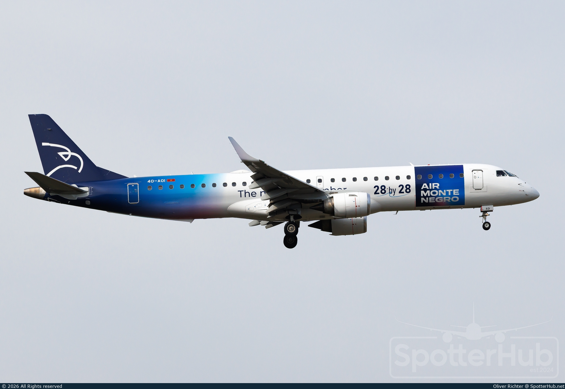 Photo of 4O-AOI - Embraer ERJ-195LR operated by Air Montenegro