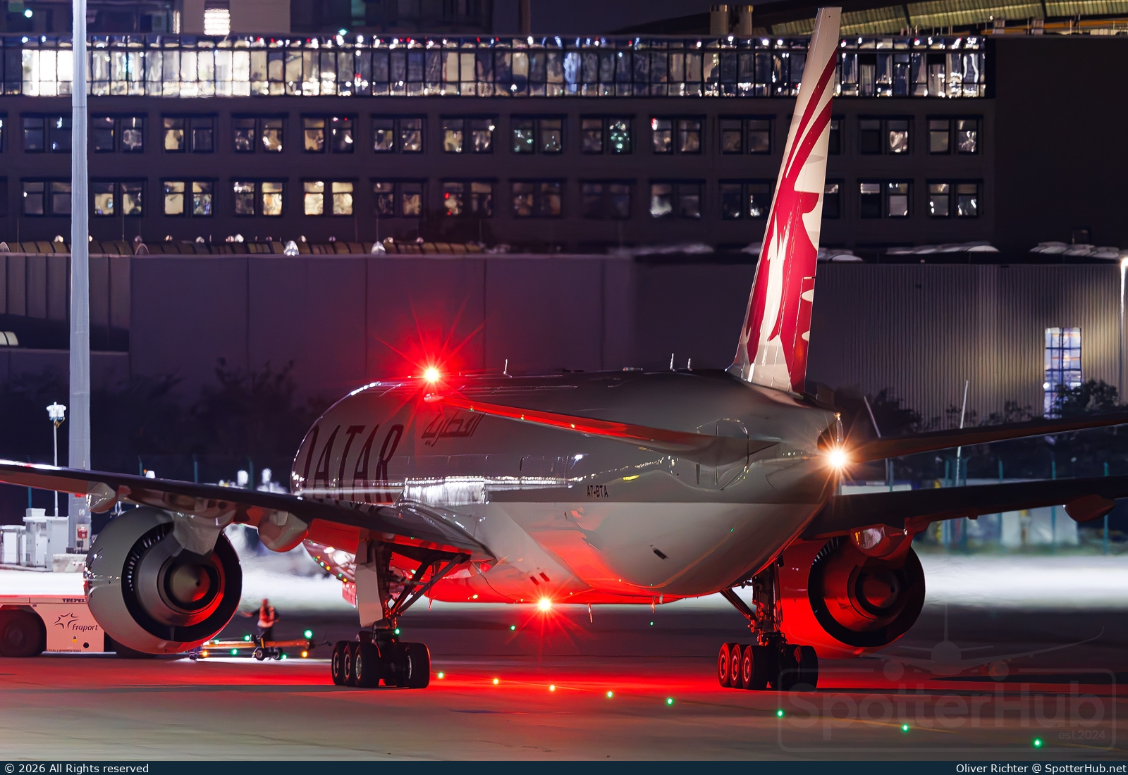 Photo of A7-BTA - Boeing 777-F operated by Qatar Airways Cargo