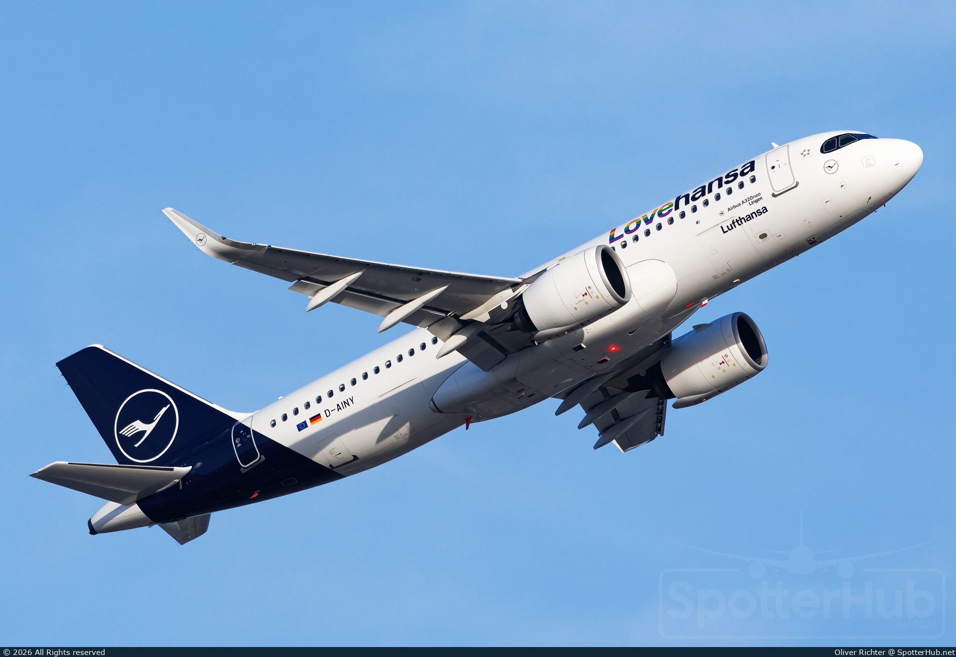 Photo of D-AINY - Airbus A320-271N operated by Lufthansa