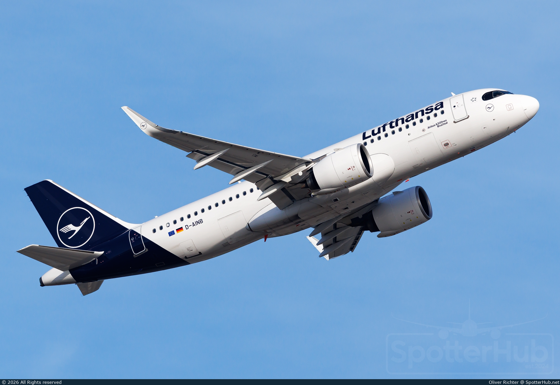 Photo of D-AINB - Airbus A320-271N operated by Lufthansa