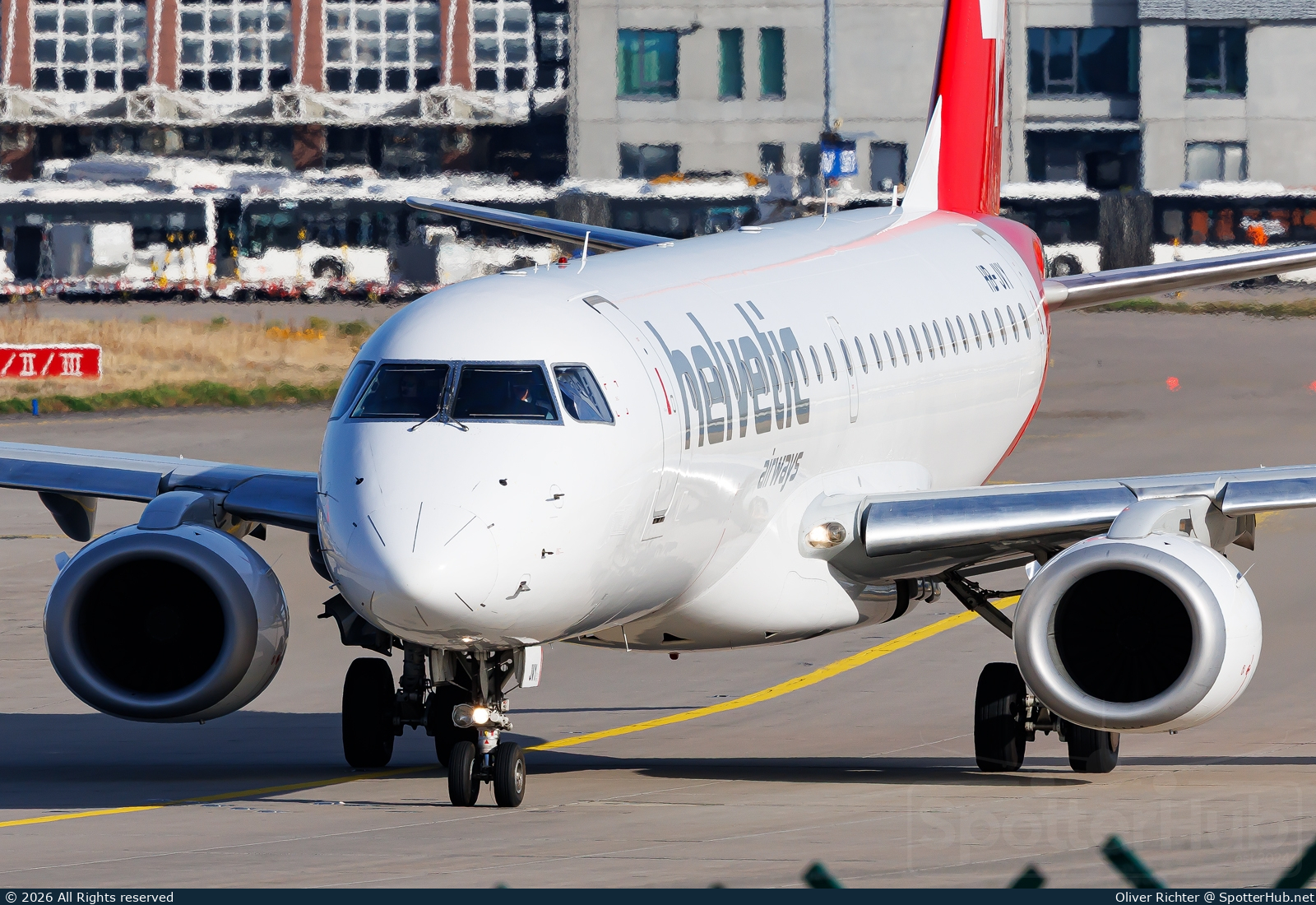 Photo of HB-JVY - Embraer ERJ-190LR operated by Helvetic Airways