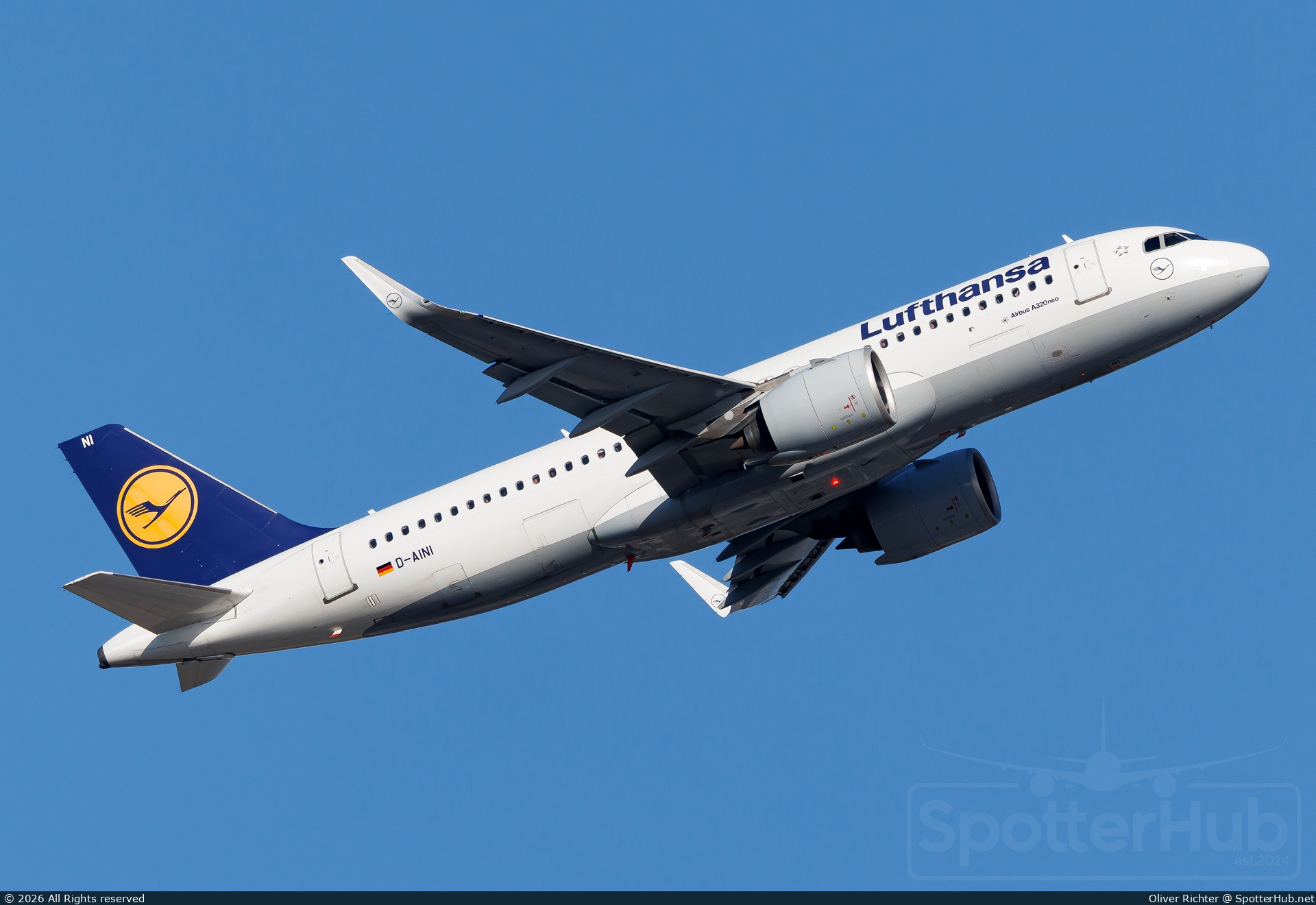 Photo of D-AINI - Airbus A320-271N operated by Lufthansa