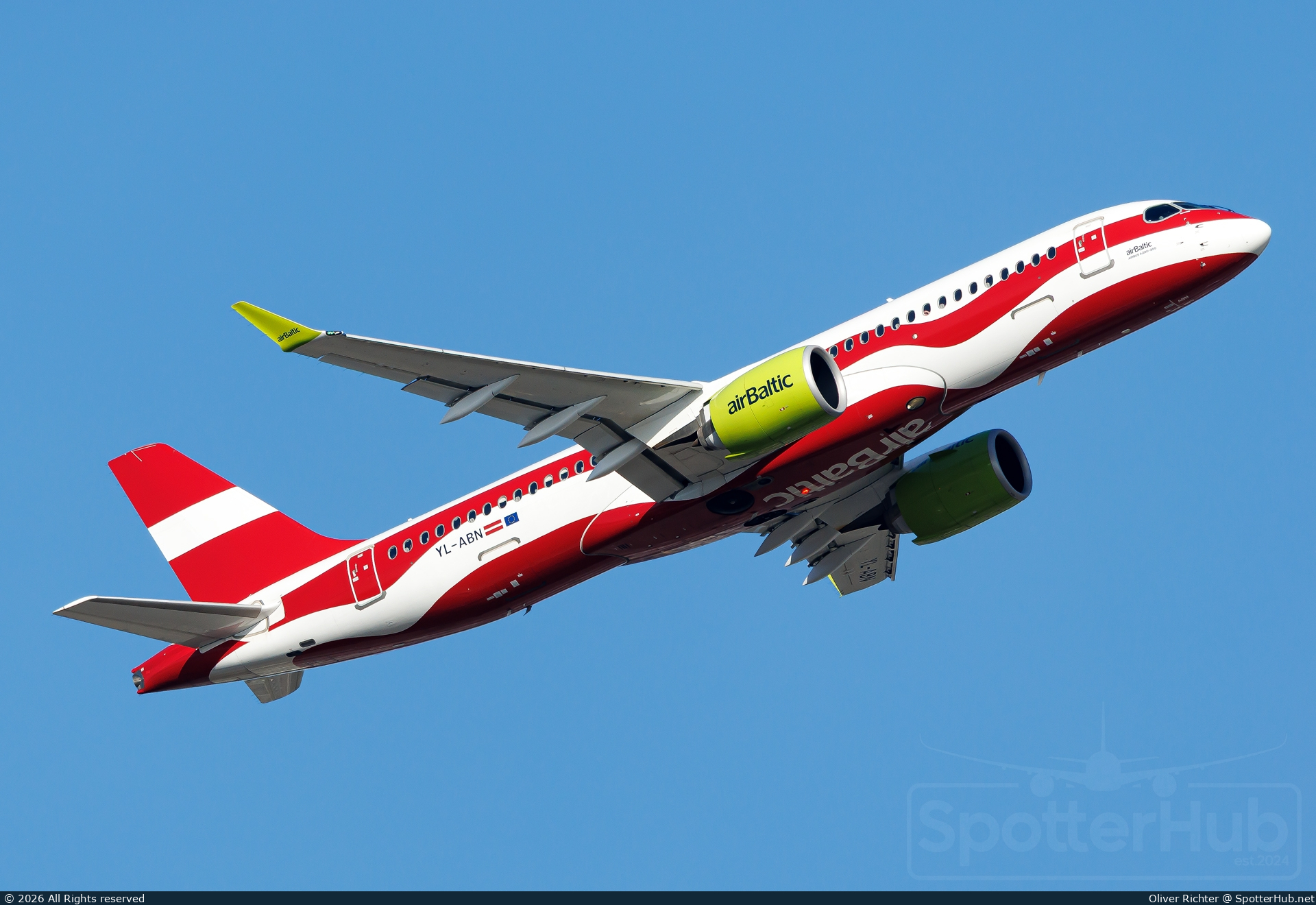 Photo of YL-ABN - Airbus A220-300 operated by airBaltic