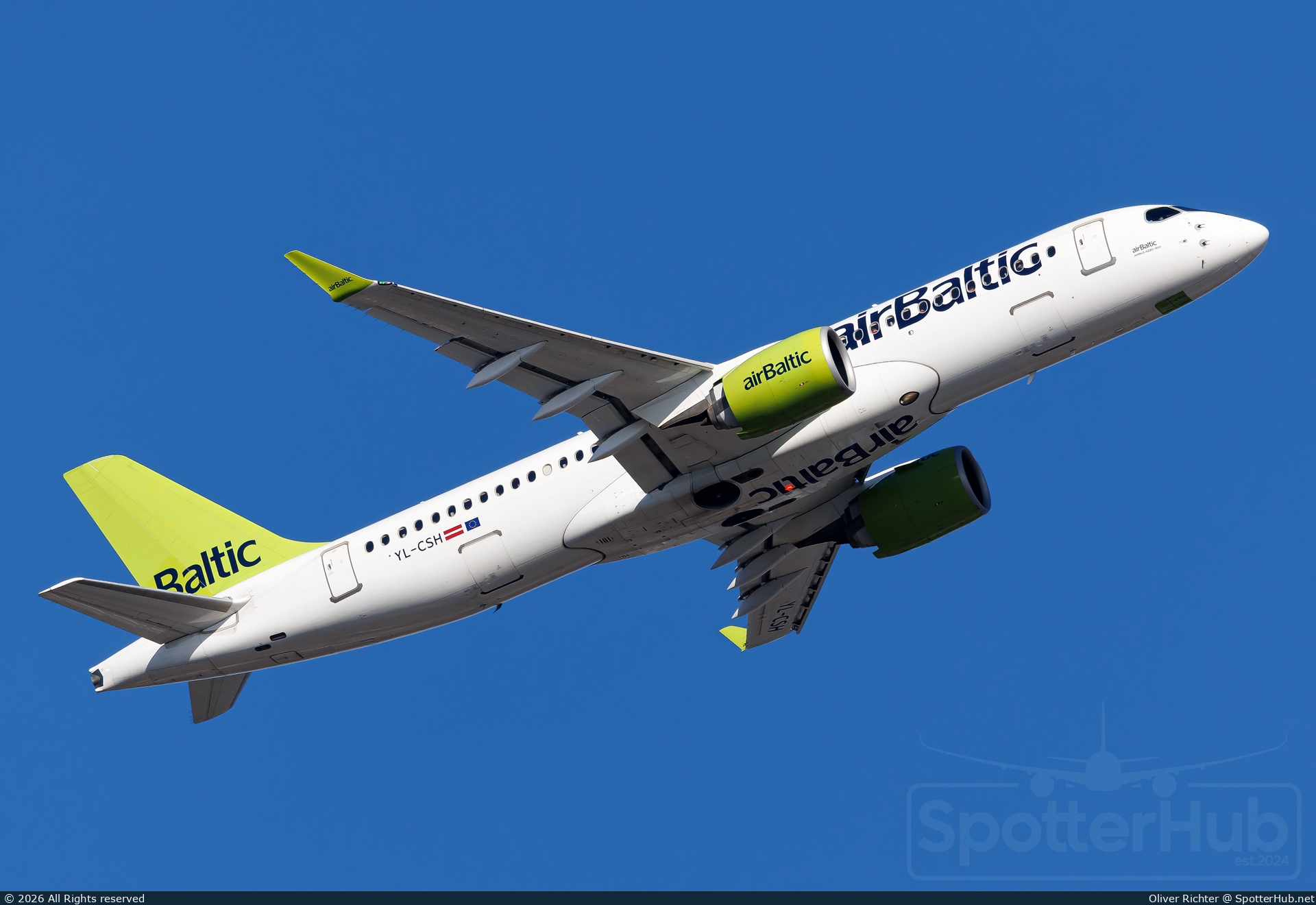 Photo of YL-CSH - Airbus A220-300 operated by airBaltic