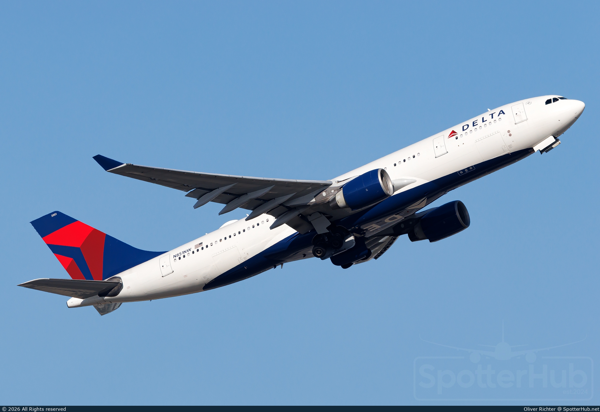 Photo of N851NW - Airbus A330-223 operated by Delta Air Lines