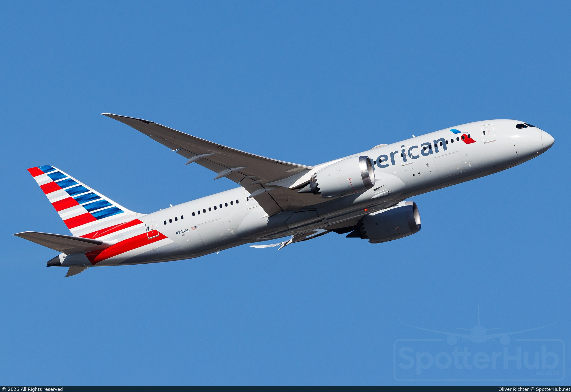 Photo of N803AL - Boeing 787-8 Dreamliner operated by American Airlines