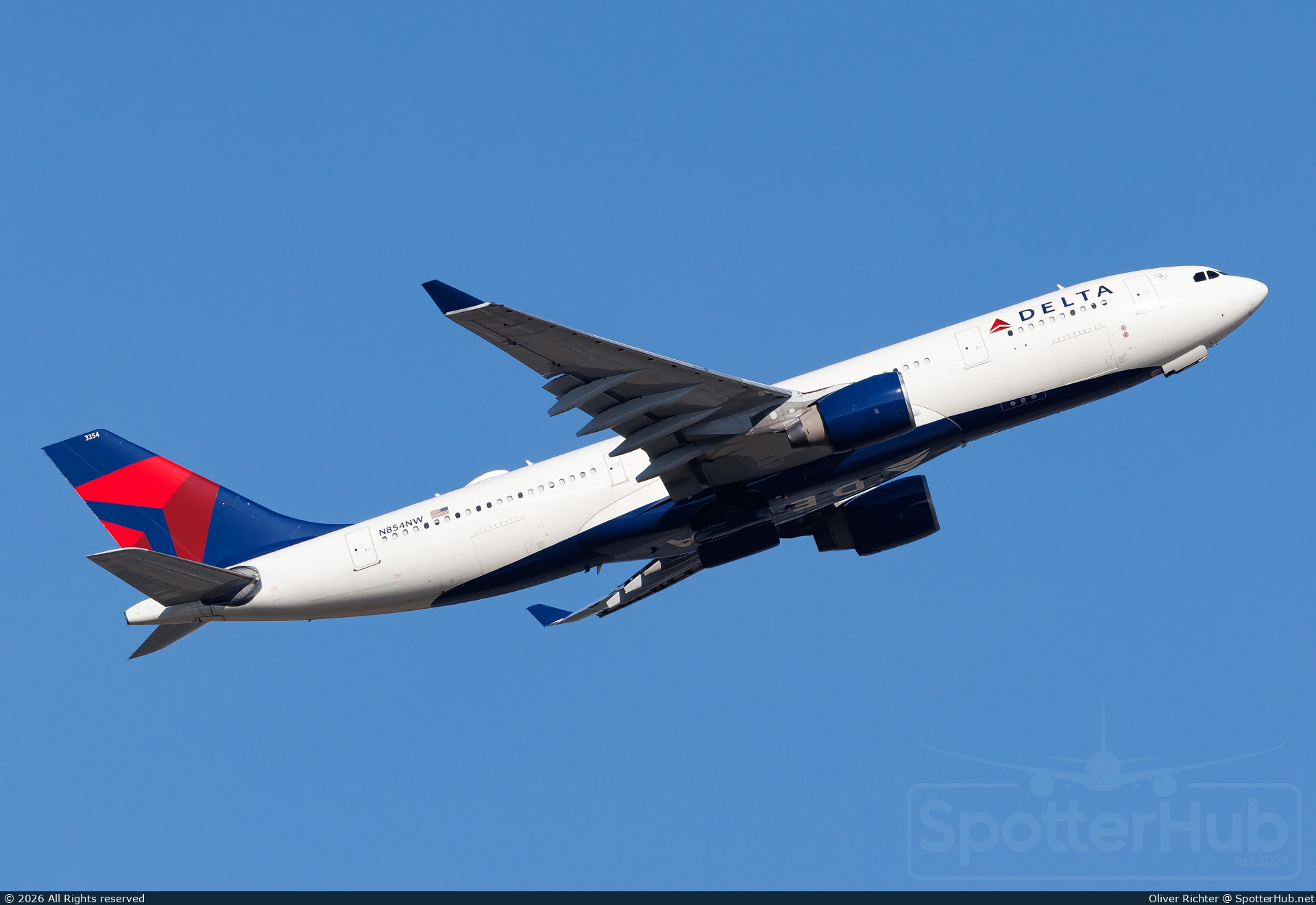 Photo of N854NW - Airbus A330-223 operated by Delta Air Lines