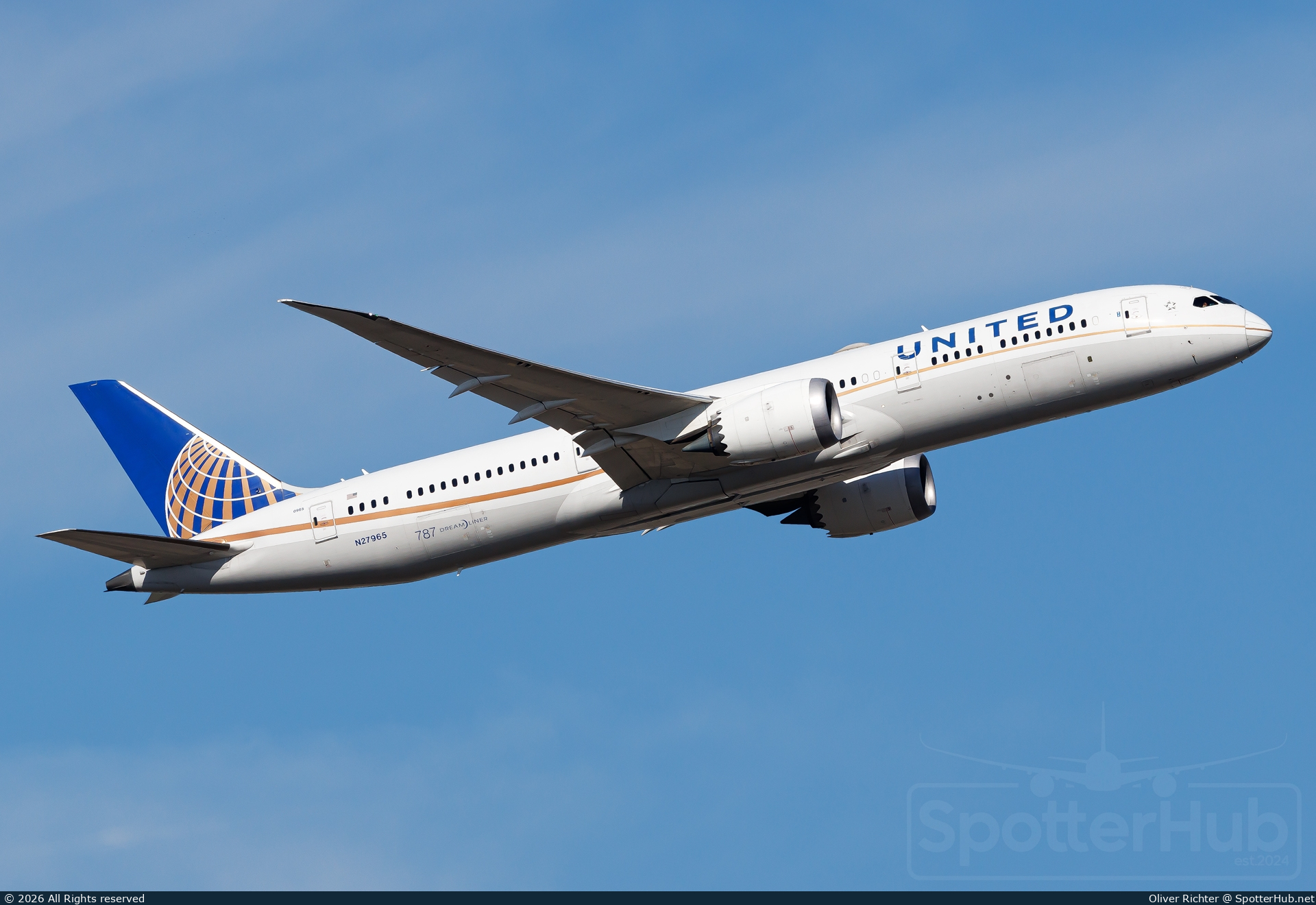 Photo of N27965 - Boeing 787-9 Dreamliner operated by United Airlines