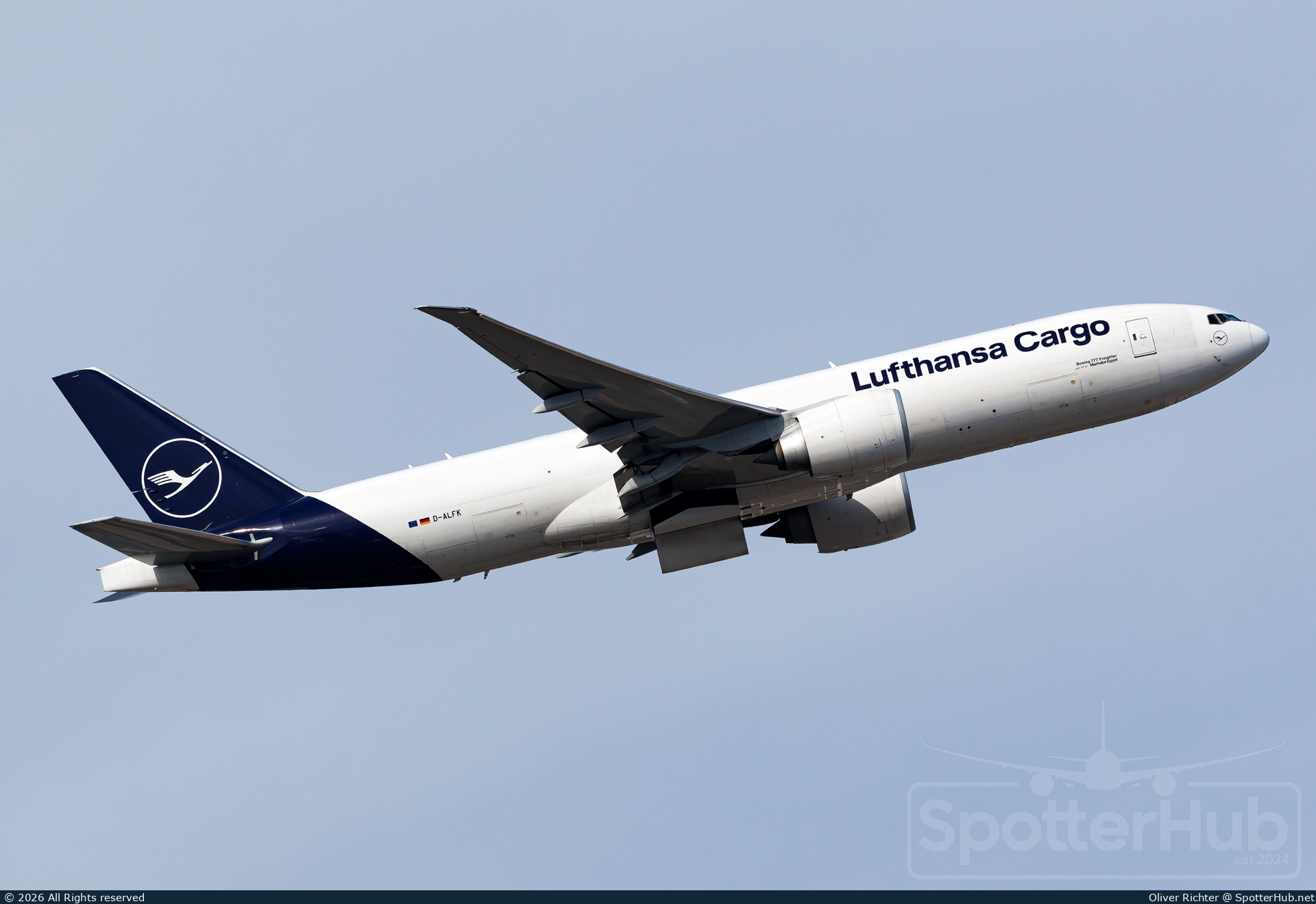 Photo of D-ALFK - Boeing 777-FBT operated by Lufthansa Cargo