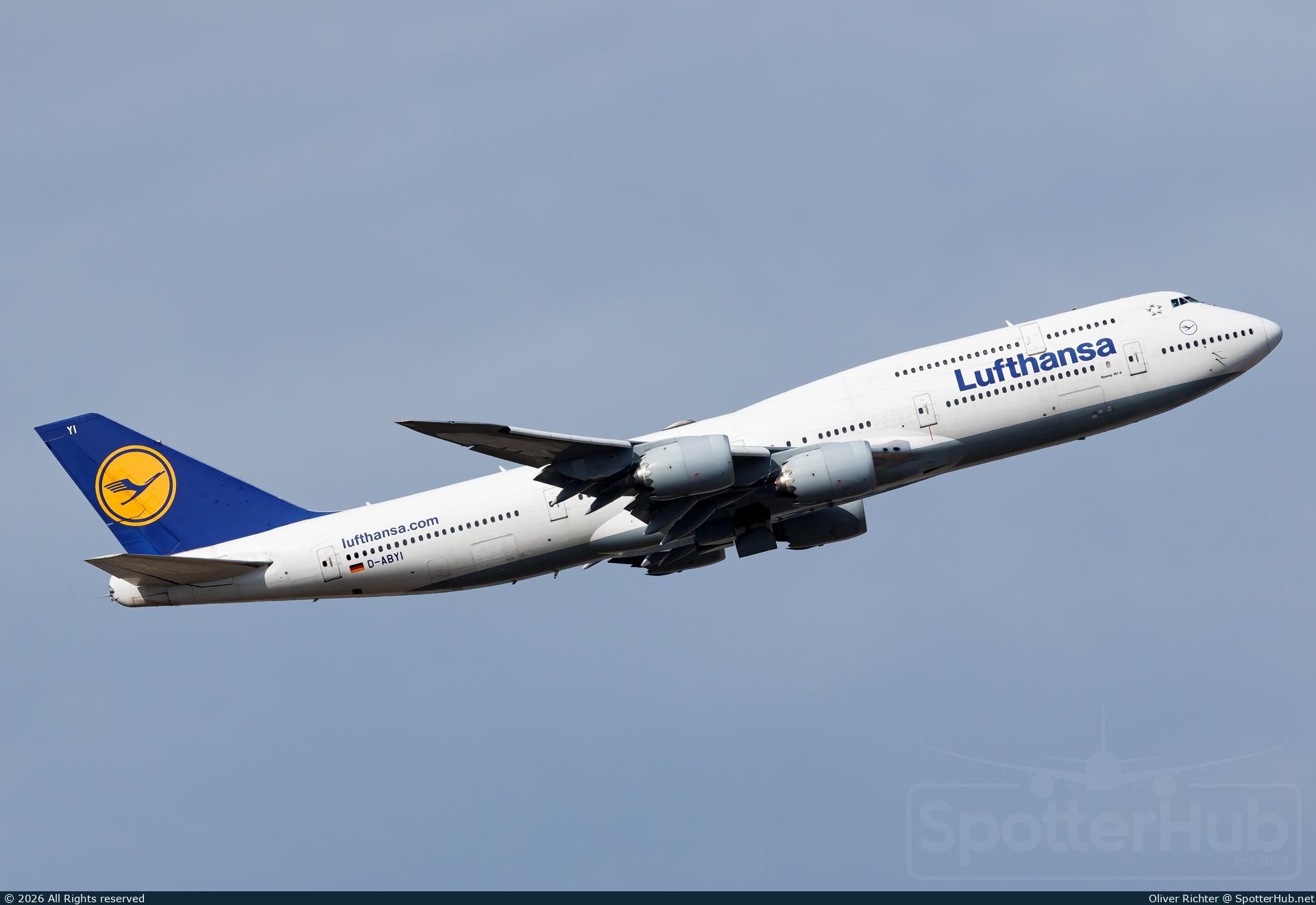 Photo of D-ABYI - Boeing 747-830 operated by Lufthansa