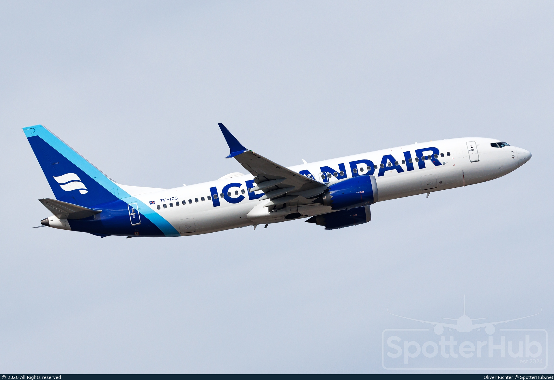 Photo of TF-ICS - Boeing 737 MAX 8 operated by Icelandair