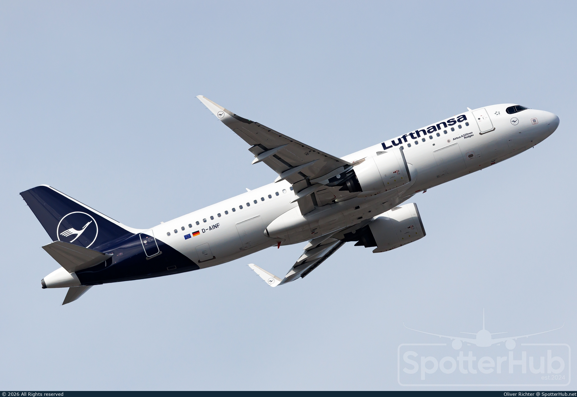 Photo of D-AINF - Airbus A320-271N operated by Lufthansa