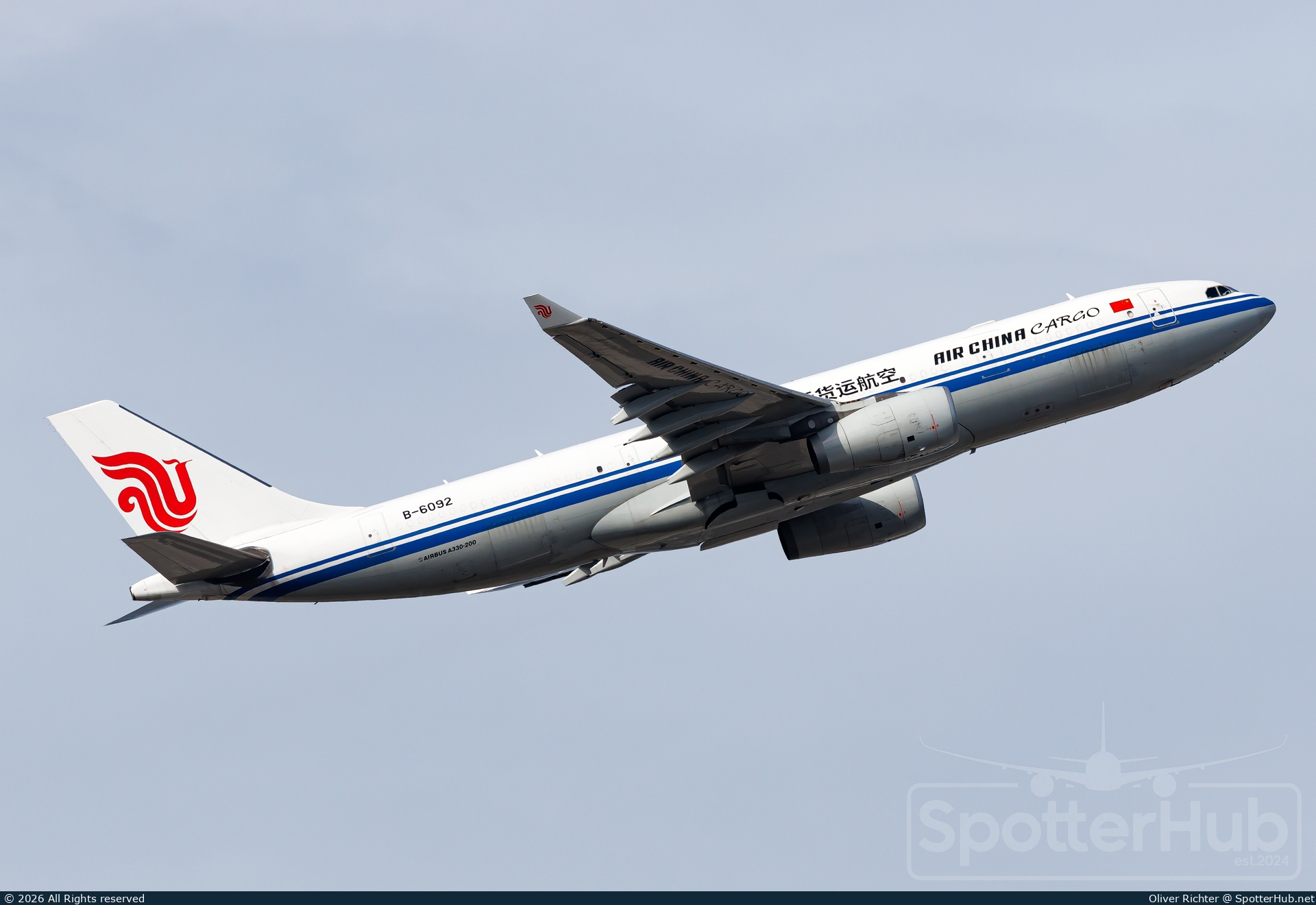 Photo of B-6092 - Airbus A330-243(P2F) operated by Air China Cargo