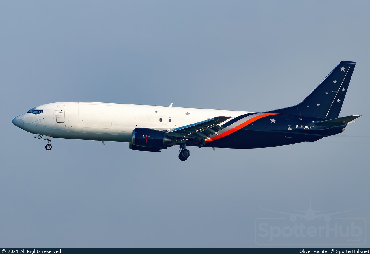 Photo of G-POWS - Boeing 737-436(SF) operated by Titan Airways