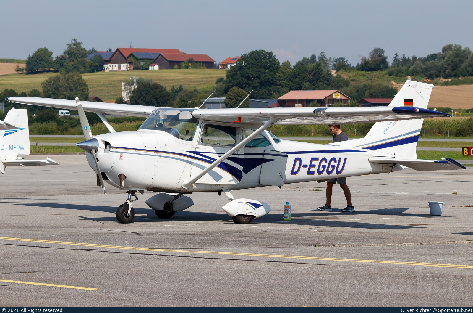 Photo of D-EGGU - Reims-Cessna F172H Skyhawk operated by Wings of Linz - blue danube flying