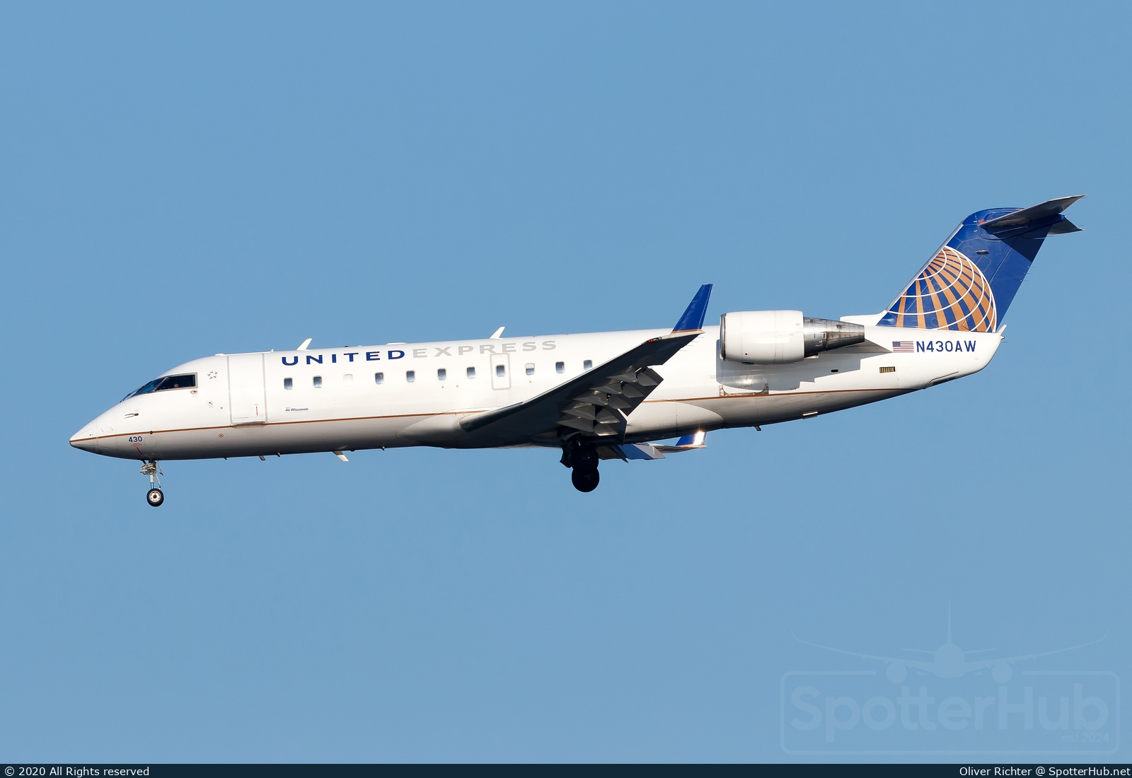 Photo of N430AW - Bombardier CRJ-200LR operated by United Express (opb Air Wisconsin)