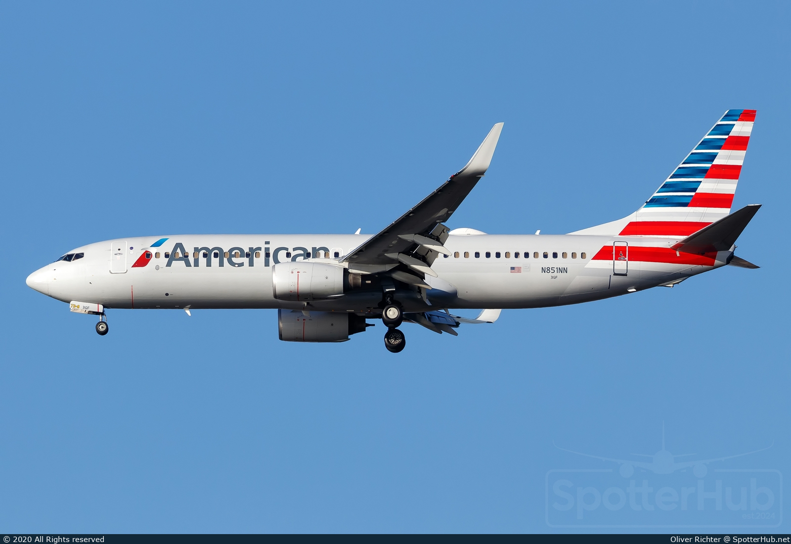 Photo of N851NN - Boeing 737-823 operated by American Airlines