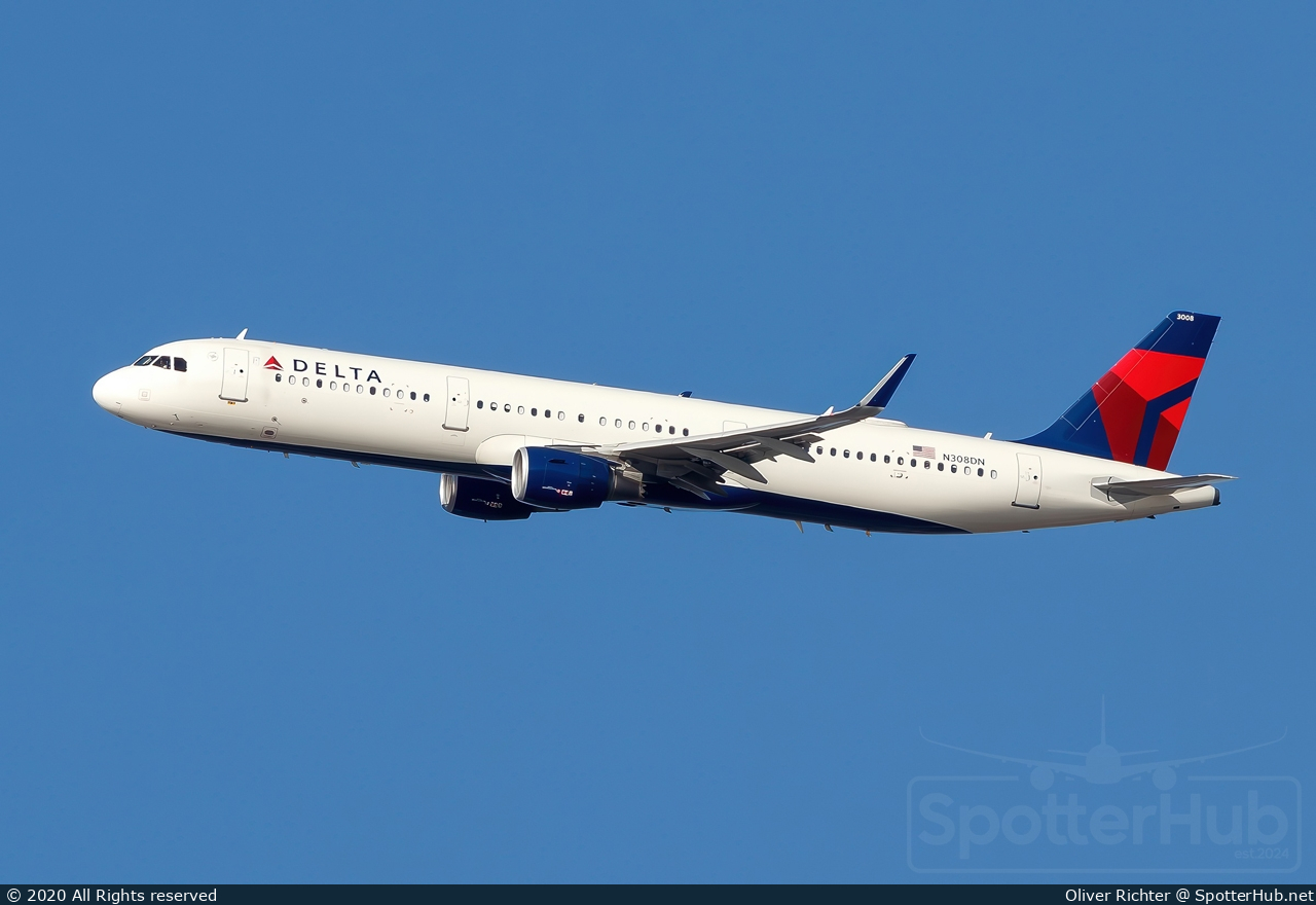 Photo of N308DN - Airbus A321-211 operated by Delta Air Lines
