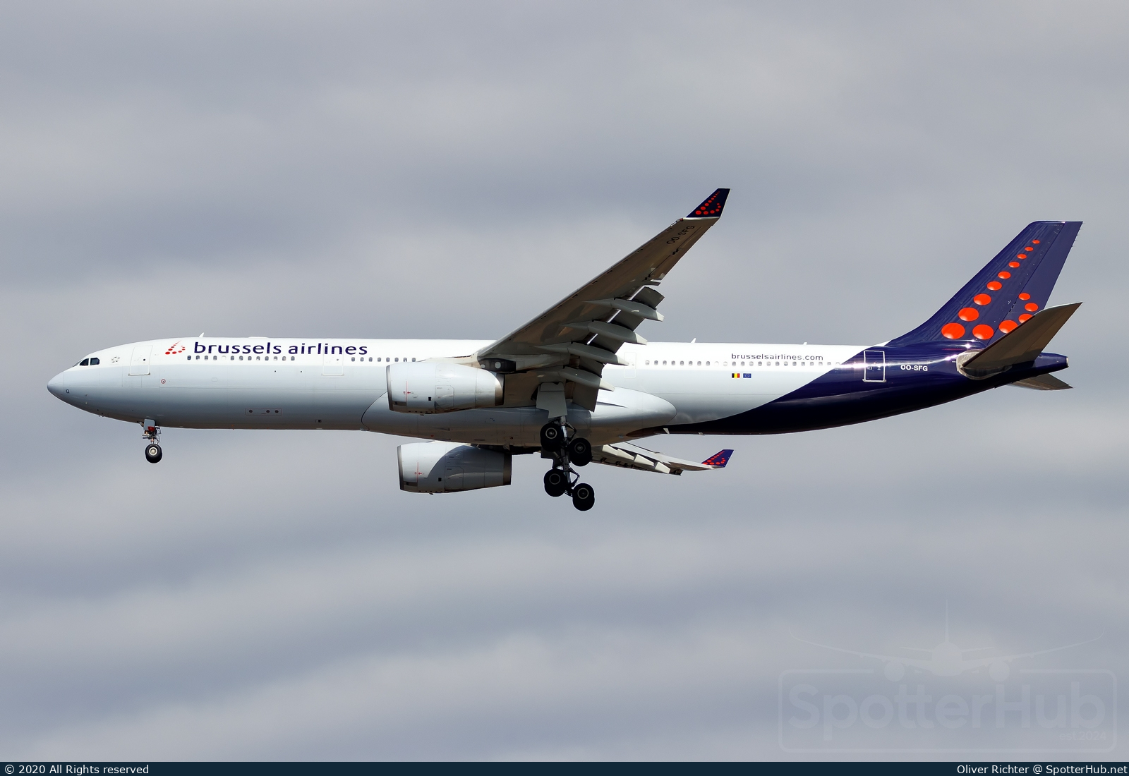 Photo of OO-SFG - Airbus A330-343 operated by Brussels Airlines