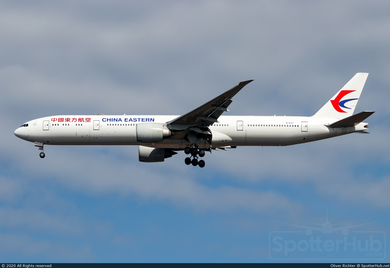 Photo of B-2023 - Boeing 777-39P(ER) operated by China Eastern Airlines