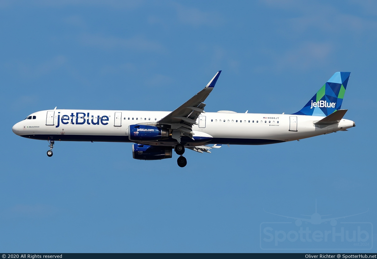 Photo of N988JT - Airbus A321-231 operated by jetBlue Airways