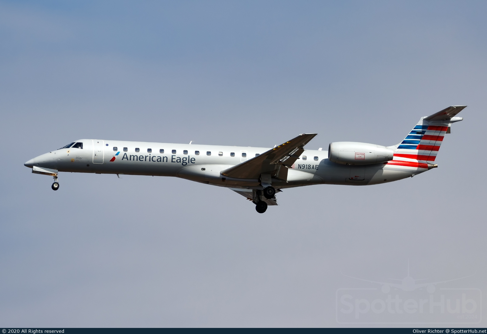 Photo of N918AE - Embraer ERJ-145LR operated by American Eagle (opb Envoy Air)
