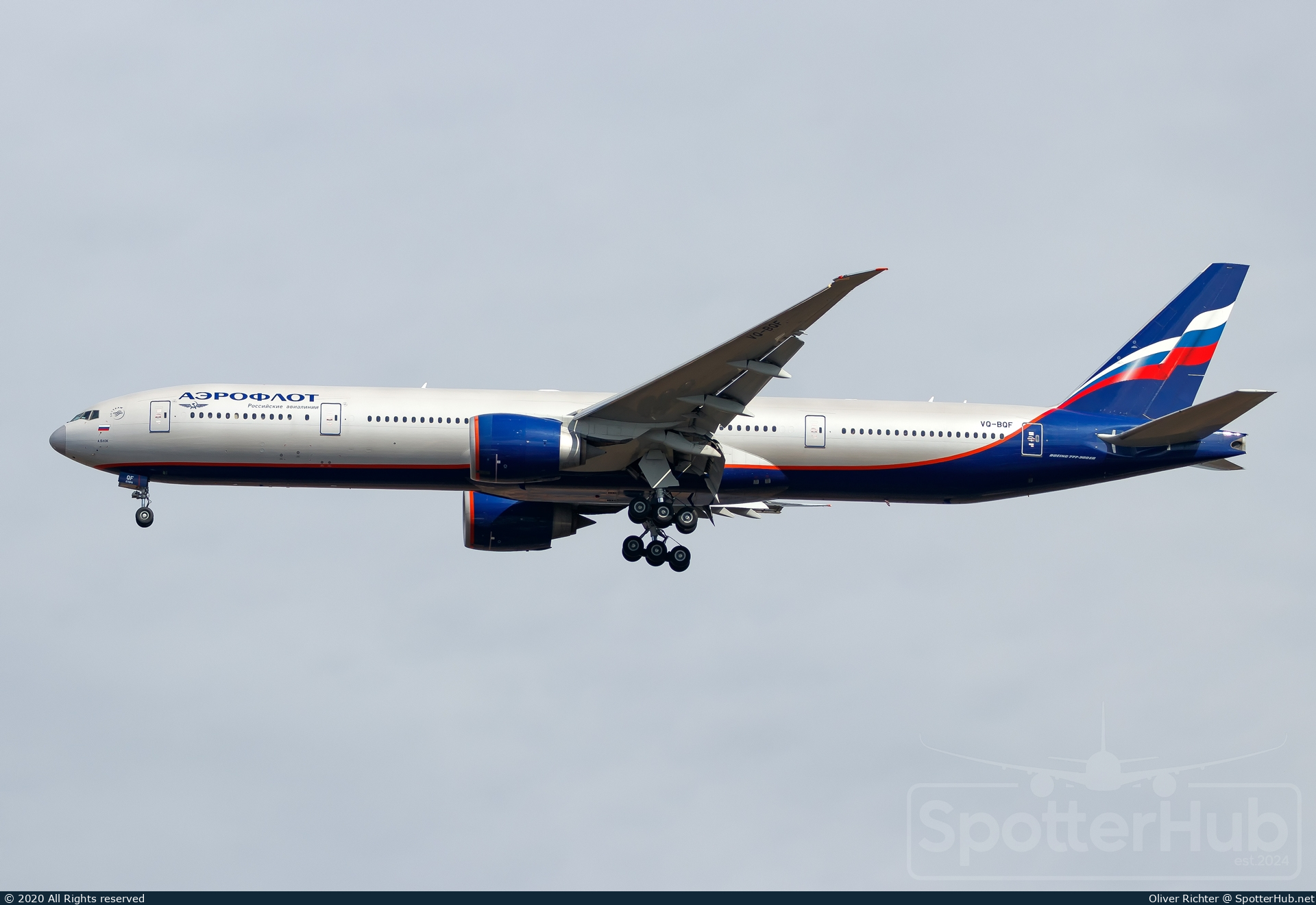 Photo of VQ-BQF - Boeing 777-3M0(ER) operated by Aeroflot