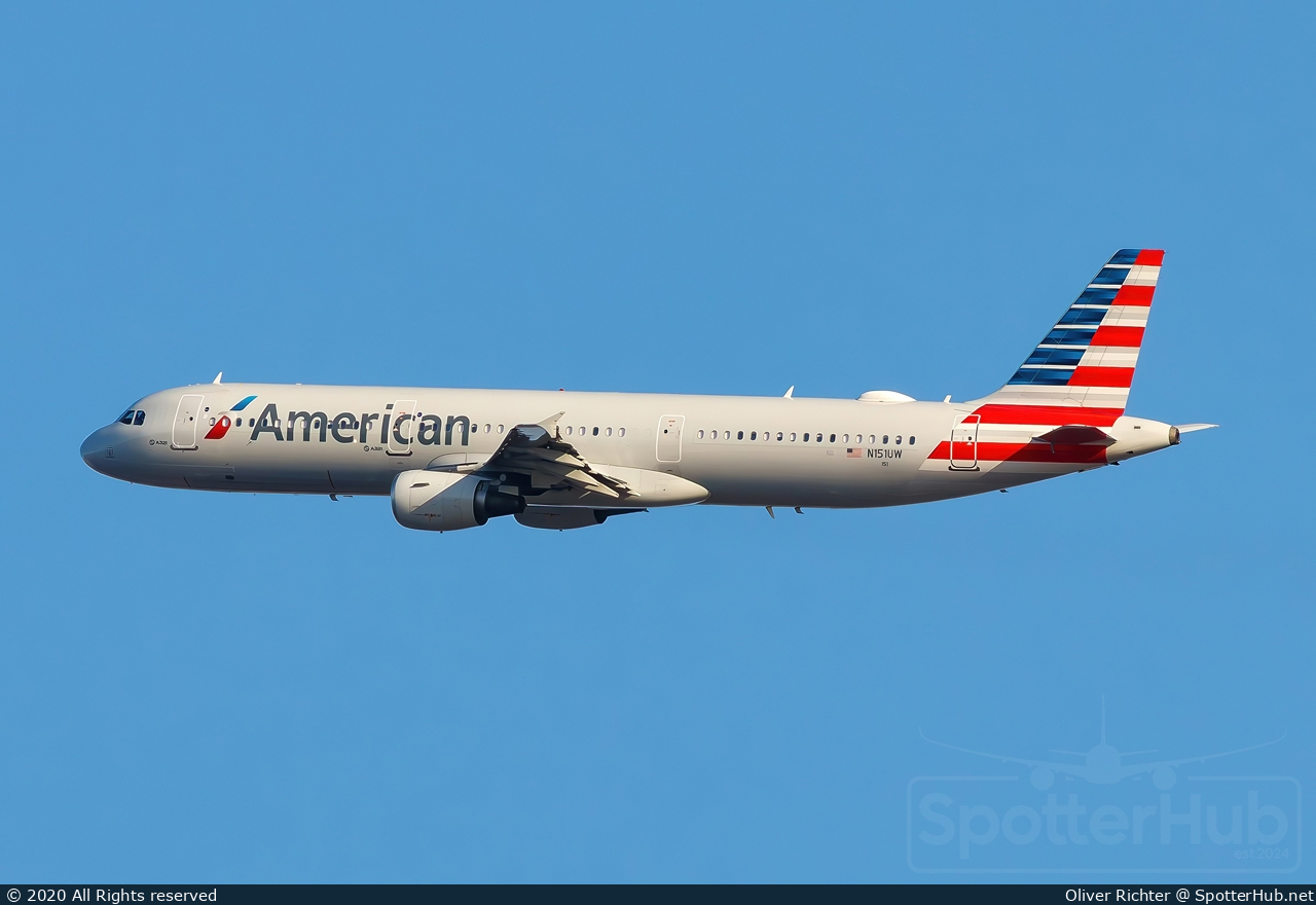 Photo of N151UW - Airbus A321-211 operated by American Airlines