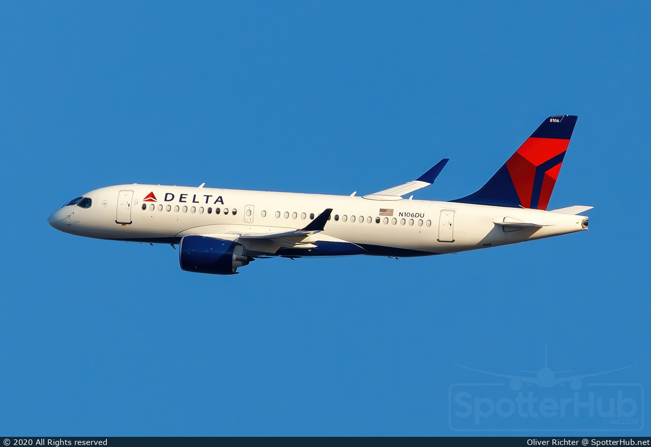 Photo of N106DU - Airbus A220-100 operated by Delta Air Lines