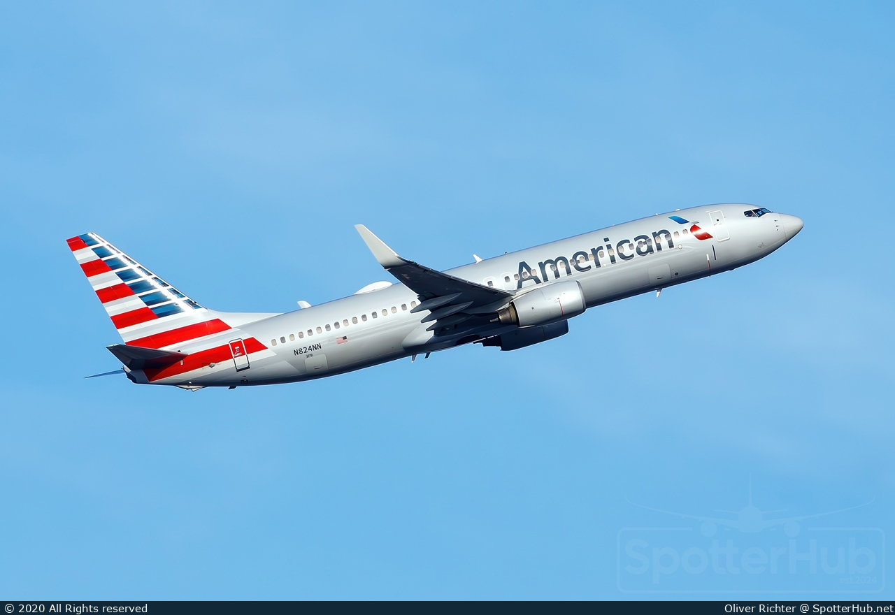 Photo of N824NN - Boeing 737-823 operated by American Airlines