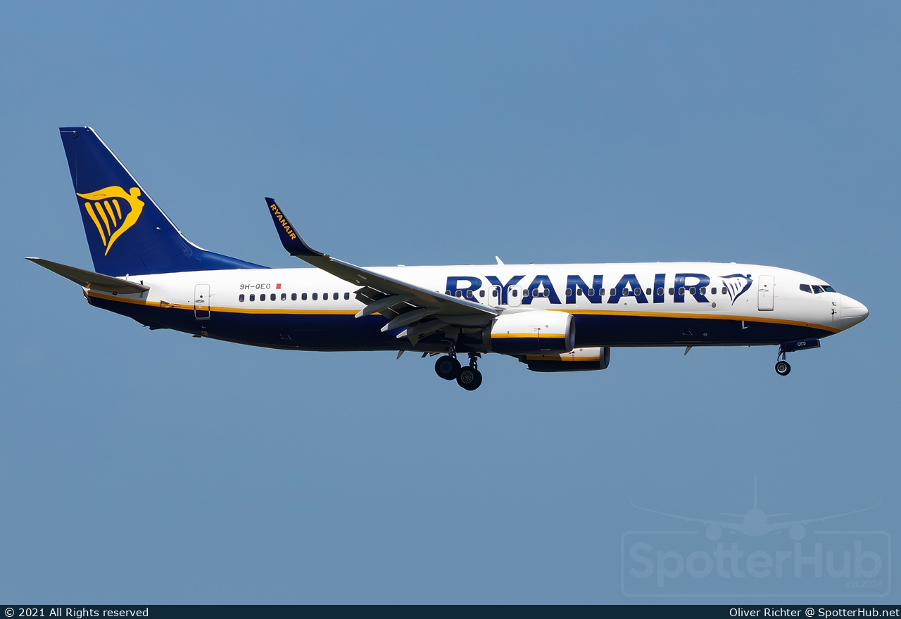 Photo of 9H-QEO - Boeing 737-8AS operated by Ryanair (opb Malta Air)