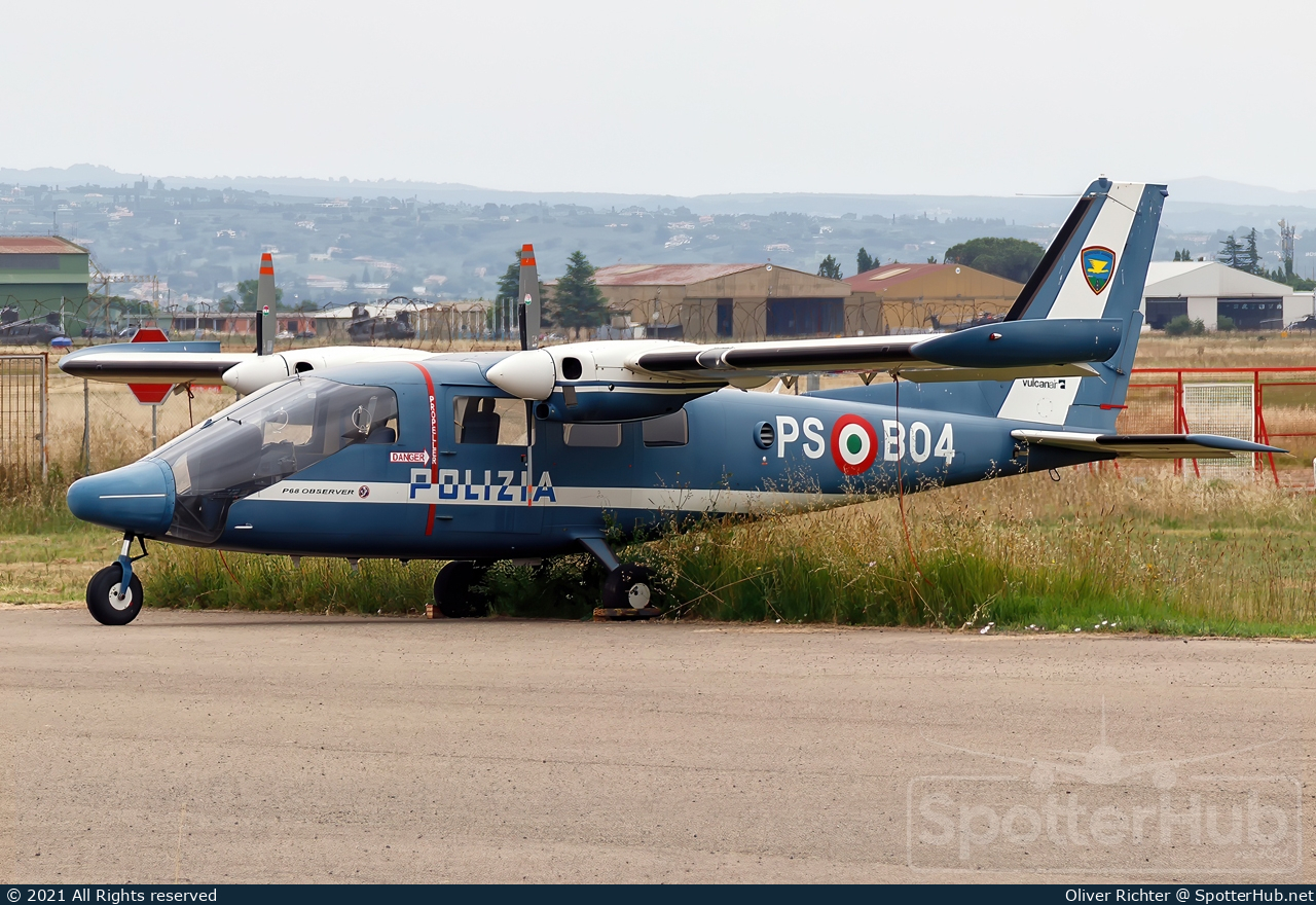 Photo of PS-B04 - Vulcanair P.68TC Observer operated by Italian Police - Polizia di Stato
