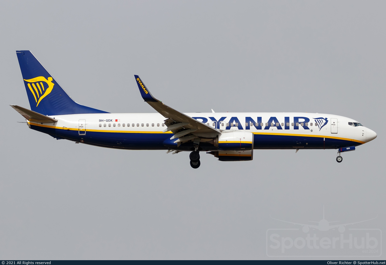 Photo of 9H-QDK - Boeing 737-8AS operated by Ryanair (opb Malta Air)
