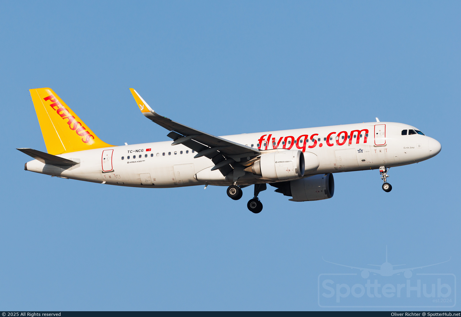 Photo of TC-NCG - Airbus A320-251N operated by Pegasus Airlines